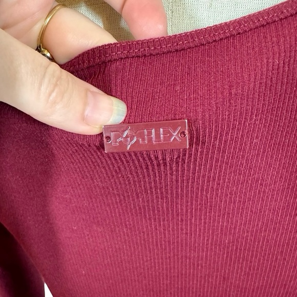 POPFLEX Go With The Flow Long Sleeve Jumpsuit in Vineyard Wine-Still Full Price - Picture 8 of 15